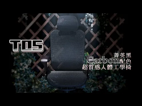 【irocks】超質感Carbon配色的人體工學椅 T05/ T05 plus