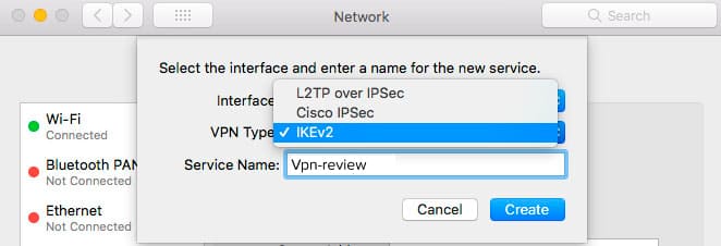 Mac 上的 VPN 協議